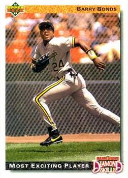 #721 Barry Bonds - Pittsburgh Pirates - 1992 Upper Deck Baseball