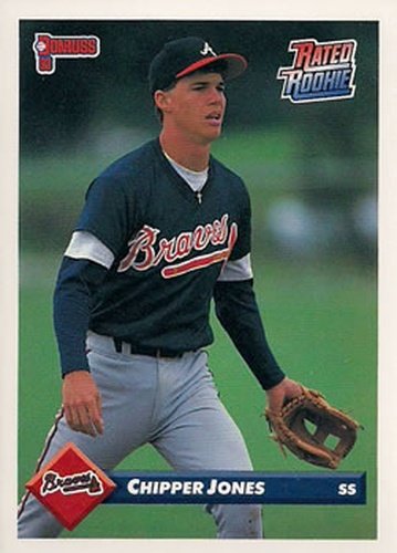 #721 Chipper Jones - Atlanta Braves - 1993 Donruss Baseball