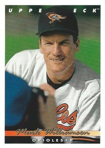 #722 Mark Williamson - Baltimore Orioles - 1993 Upper Deck Baseball