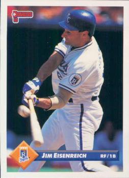 #722 Jim Eisenreich - Kansas City Royals - 1993 Donruss Baseball