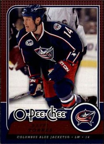 #722 Raffi Torres - Columbus Blue Jackets - 2008-09 O-Pee-Chee Hockey
