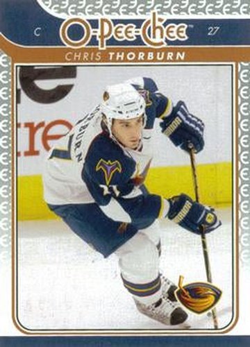 #722 Chris Thorburn - Atlanta Thrashers - 2009-10 O-Pee-Chee Hockey