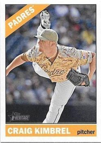 #722b Craig Kimbrel - San Diego Padres - 2015 Topps Heritage Baseball