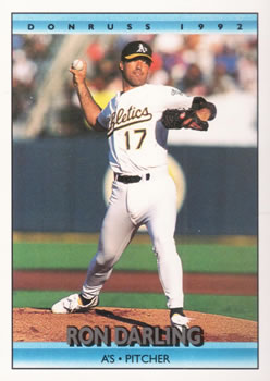 #723 Ron Darling - Oakland Athletics - 1992 Donruss Baseball