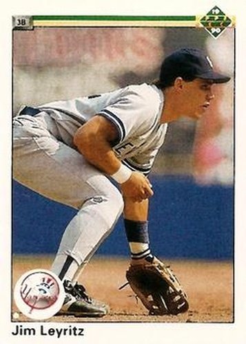 #723 Jim Leyritz - New York Yankees - 1990 Upper Deck Baseball