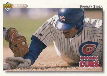 #723 Sammy Sosa - Chicago Cubs - 1992 Upper Deck Baseball