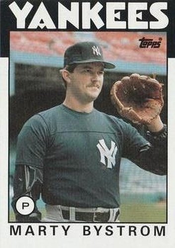#723 Marty Bystrom - New York Yankees - 1986 Topps Baseball