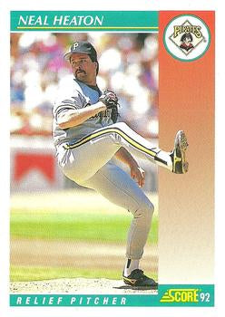 #723 Neal Heaton - Pittsburgh Pirates - 1992 Score Baseball