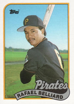 #723 Rafael Belliard - Pittsburgh Pirates - 1989 Topps Baseball
