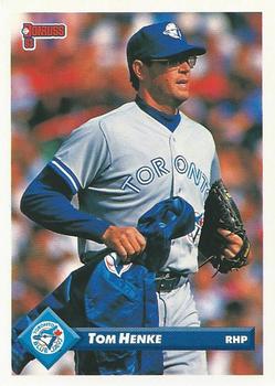 #723 Tom Henke - Toronto Blue Jays - 1993 Donruss Baseball