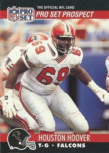 #724 Houston Hoover - Atlanta Falcons - 1990 Pro Set Football