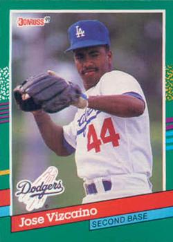 #724 Jose Vizcaino - Los Angeles Dodgers - 1991 Donruss Baseball