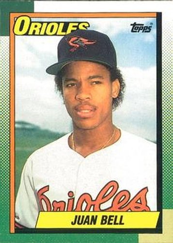 #724 Juan Bell - Baltimore Orioles - 1990 O-Pee-Chee Baseball