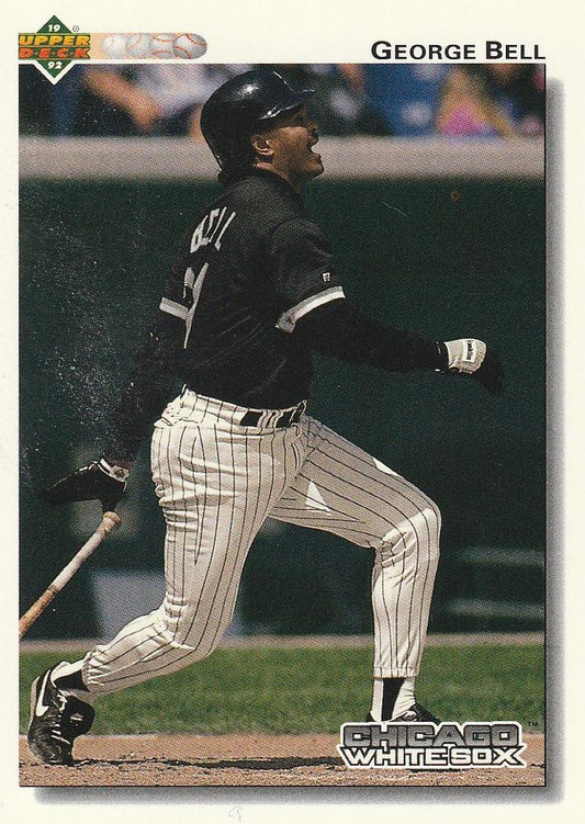 #724 George Bell - Chicago White Sox - 1992 Upper Deck Baseball