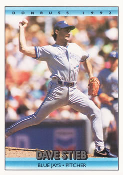 #724 Dave Stieb - Toronto Blue Jays - 1992 Donruss Baseball