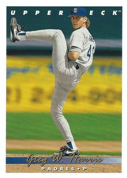 #724 Greg W. Harris - San Diego Padres - 1993 Upper Deck Baseball