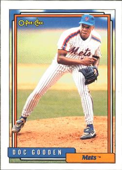 #725 Doc Gooden - New York Mets - 1992 O-Pee-Chee Baseball