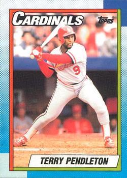 #725 Terry Pendleton - St. Louis Cardinals - 1990 O-Pee-Chee Baseball