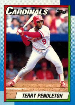 #725 Terry Pendleton - St. Louis Cardinals - 1990 Topps Baseball