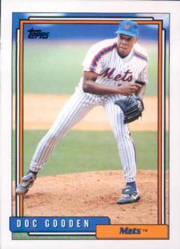 #725 Doc Gooden - New York Mets - 1992 Topps Baseball