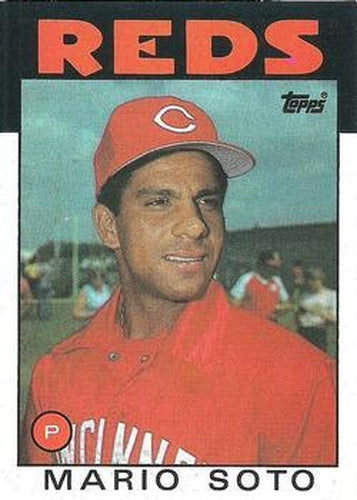 #725 Mario Soto - Cincinnati Reds - 1986 Topps Baseball