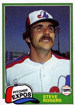 #725 Steve Rogers - Montreal Expos - 1981 Topps Baseball