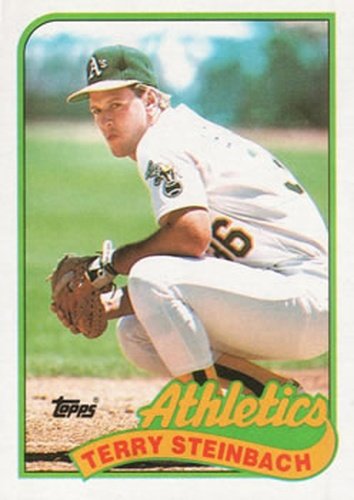 #725 Terry Steinbach - Oakland Athletics - 1989 Topps Baseball