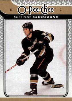 #725 Sheldon Brookbank - Anaheim Ducks - 2009-10 O-Pee-Chee Hockey