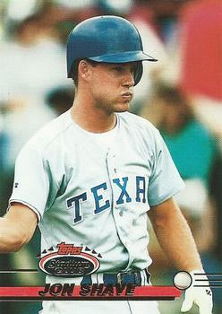 #725 Jon Shave - Texas Rangers - 1993 Stadium Club Baseball