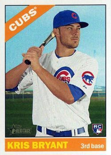 #725a Kris Bryant - Chicago Cubs - 2015 Topps Heritage Baseball