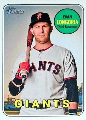 #725b Evan Longoria - San Francisco Giants - 2018 Topps Heritage Baseball