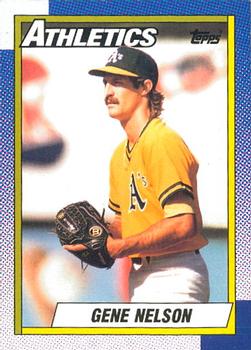 #726 Gene Nelson - Oakland Athletics - 1990 O-Pee-Chee Baseball