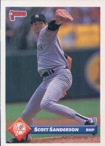 #726 Scott Sanderson - New York Yankees - 1993 Donruss Baseball