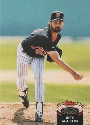 #726 Rick Aguilera - Minnesota Twins - 1992 Stadium Club Baseball