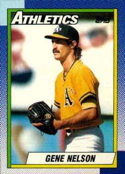 #726 Gene Nelson - Oakland Athletics - 1990 Topps Baseball