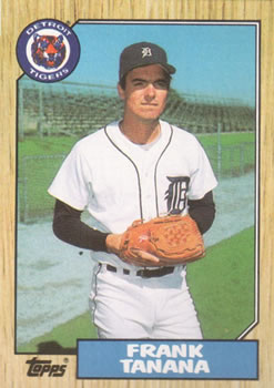 #726 Frank Tanana - Detroit Tigers - 1987 Topps Baseball