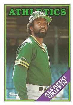 #726 Alfredo Griffin - Oakland Athletics - 1988 Topps Baseball