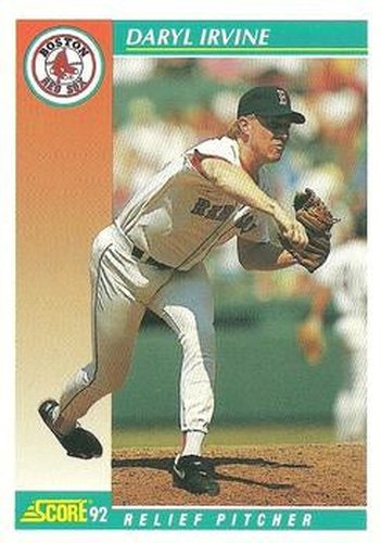 #726 Daryl Irvine - Boston Red Sox - 1992 Score Baseball