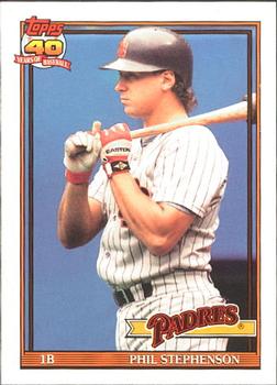 #726 Phil Stephenson - San Diego Padres - 1991 O-Pee-Chee Baseball