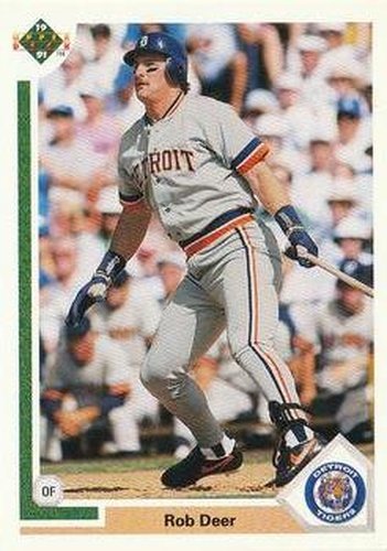 #726 Rob Deer - Detroit Tigers - 1991 Upper Deck Baseball