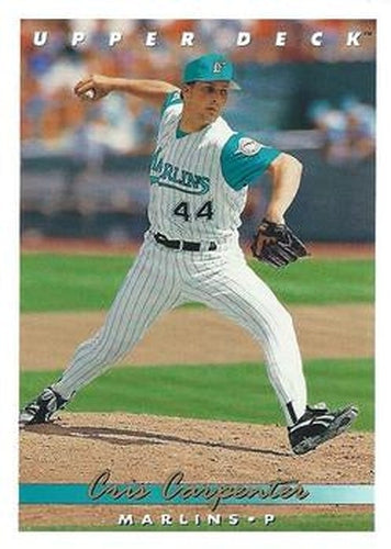 #726 Cris Carpenter - Florida Marlins - 1993 Upper Deck Baseball