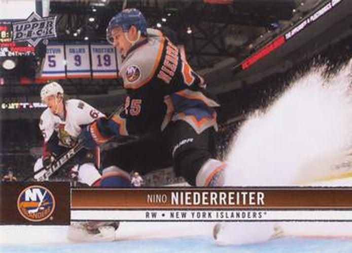 #113 Nino Niederreiter - New York Islanders - 2012-13 Upper Deck Hockey