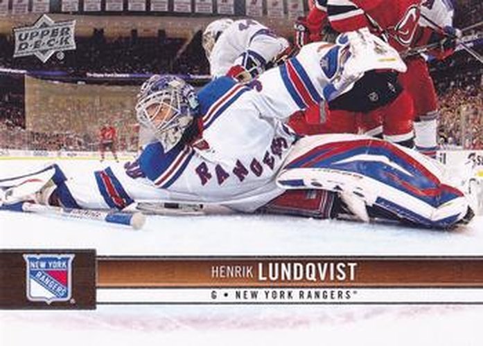 #122 Henrik Lundqvist - New York Rangers - 2012-13 Upper Deck Hockey