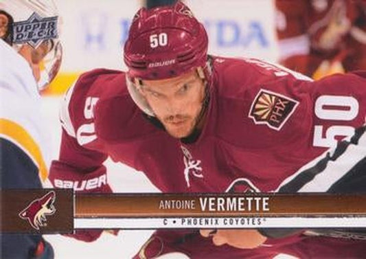 #141 Antoine Vermette - Phoenix Coyotes - 2012-13 Upper Deck Hockey