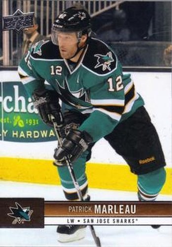 #153 Patrick Marleau - San Jose Sharks - 2012-13 Upper Deck Hockey