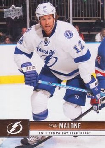 #167 Ryan Malone - Tampa Bay Lightning - 2012-13 Upper Deck Hockey