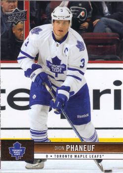 #175 Dion Phaneuf - Toronto Maple Leafs - 2012-13 Upper Deck Hockey