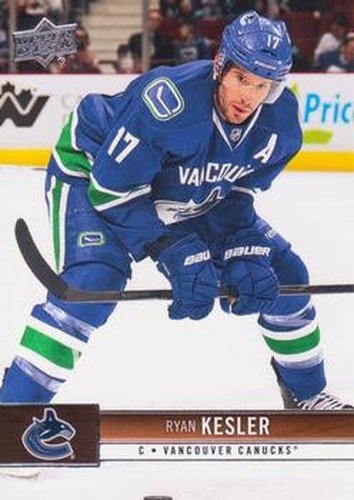 #182 Ryan Kesler - Vancouver Canucks - 2012-13 Upper Deck Hockey