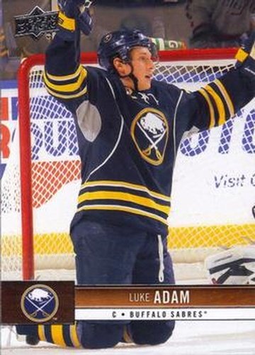 #19 Luke Adam - Buffalo Sabres - 2012-13 Upper Deck Hockey