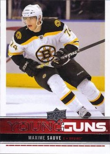 #203 Maxime Sauve - Boston Bruins - 2012-13 Upper Deck Hockey